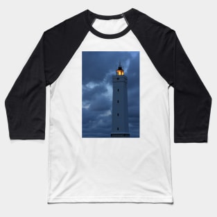 Blavand lighthouse at dusk Baseball T-Shirt